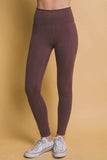 Love Tree High Waist Leggings with Side Pockets - Trendsi - Flyclothing LLC