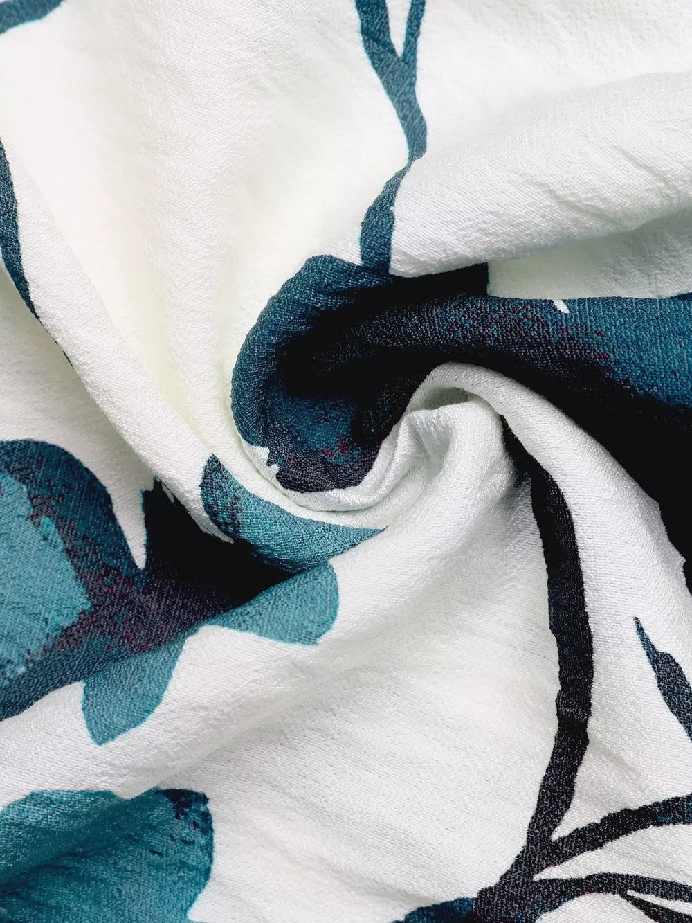 Printed V-Neck Long Sleeve Blouse - Trendsi - Flyclothing LLC