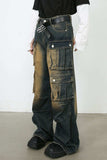 Men's Washed Wide Leg Jeans - Trendsi - Flyclothing LLC