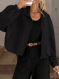 Textured Zip-Up Drawstring Hem Jacket - Trendsi - Flyclothing LLC