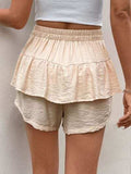 Perfee Layered High Waist Shorts - Trendsi - Flyclothing LLC