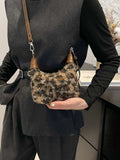 Fuzzy Polyester Mini Handbag with Zipper - Trendsi - Flyclothing LLC