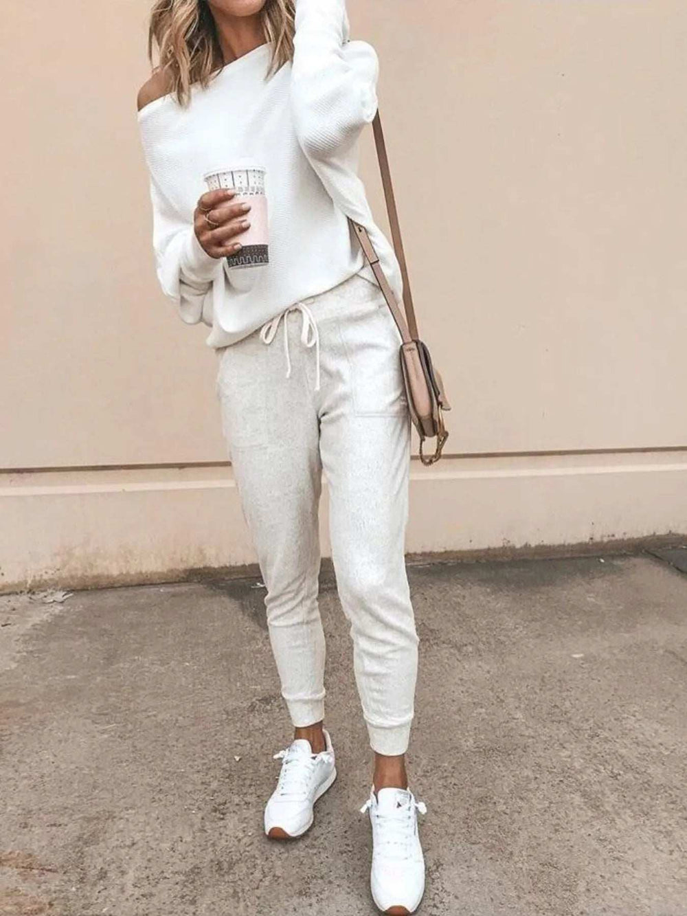 Full Size One-Shoulder Ribbed Sweater Plus Size - Trendsi - Flyclothing LLC