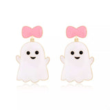 Halloween Ghost Dangle Earrings with Bow - Trendsi - Flyclothing LLC