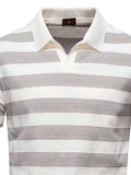 Men's Contrast Striped Short Sleeve Polo - Trendsi - Flyclothing LLC