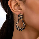 18K Gold-Plated Leopard Dangle Earrings - Trendsi - Flyclothing LLC