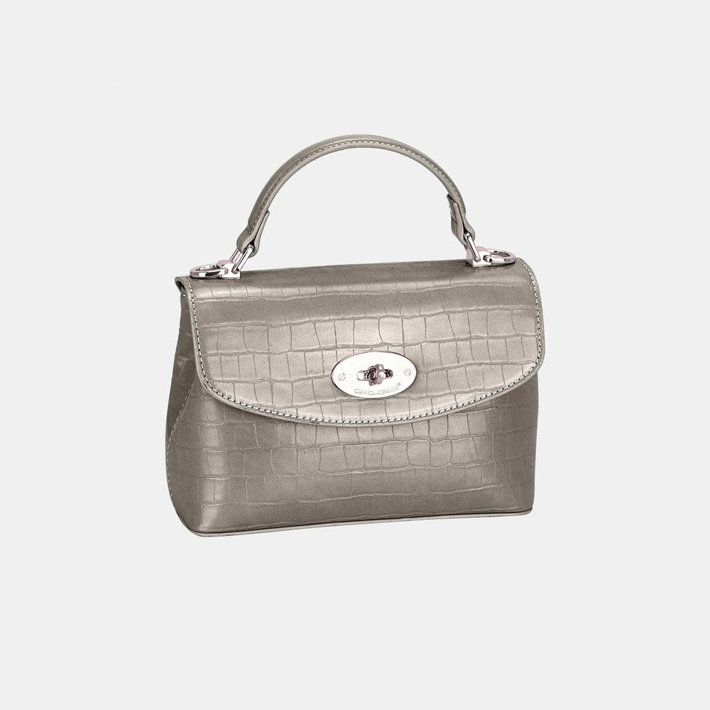 David Jones Texture PU Leather Handbag - Trendsi - Flyclothing LLC