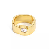 18K Gold-Plated Minimalist Design Ring - Trendsi - Flyclothing LLC