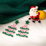 Christmas Tree Dangle Earrings - Trendsi - Flyclothing LLC