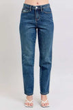 Judy Blue Full Size High Waisted Rigid Magic Non-destroy Straight Leg Jeans Plus Size - Trendsi - Flyclothing LLC