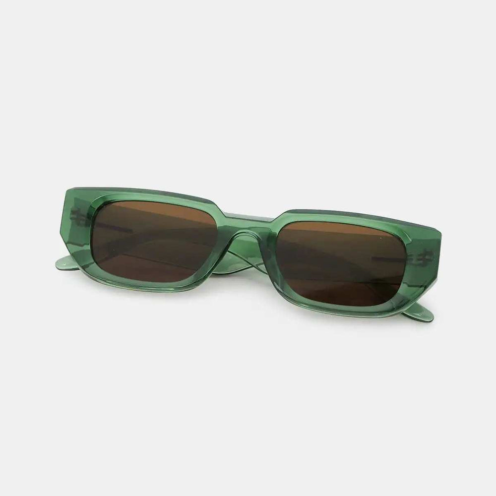 Polycarbonate Frame Rectangle Sunglasses - Trendsi - Flyclothing LLC