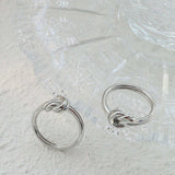 Titanium Steel Knot Ring - Trendsi - Flyclothing LLC