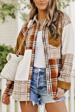 Plaid Button Up Long Sleeve Shacket - Trendsi - Flyclothing LLC