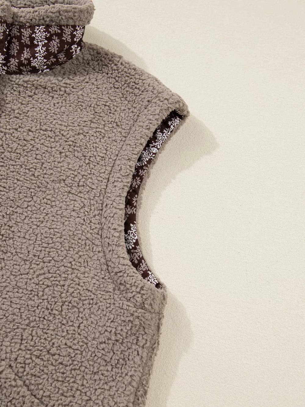 Side Bows Sherpa Fleece Vest - Trendsi - Flyclothing LLC