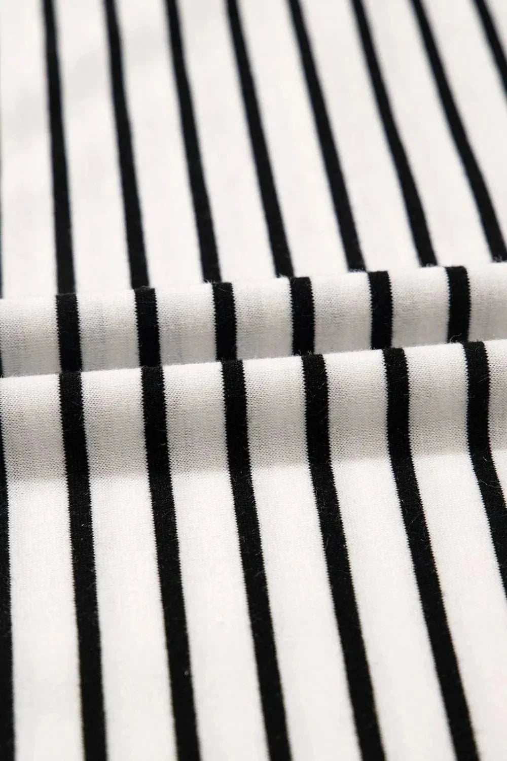Stripe V Neck Tee and Casual Shorts Set - Trendsi - Flyclothing LLC