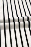 Stripe V Neck Tee and Casual Shorts Set - Trendsi - Flyclothing LLC