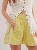 Elastic Waist Shorts - Trendsi - Flyclothing LLC