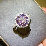 3 Carat Moissanite Zircon 925 Sterling Silver Ring - Trendsi - Flyclothing LLC