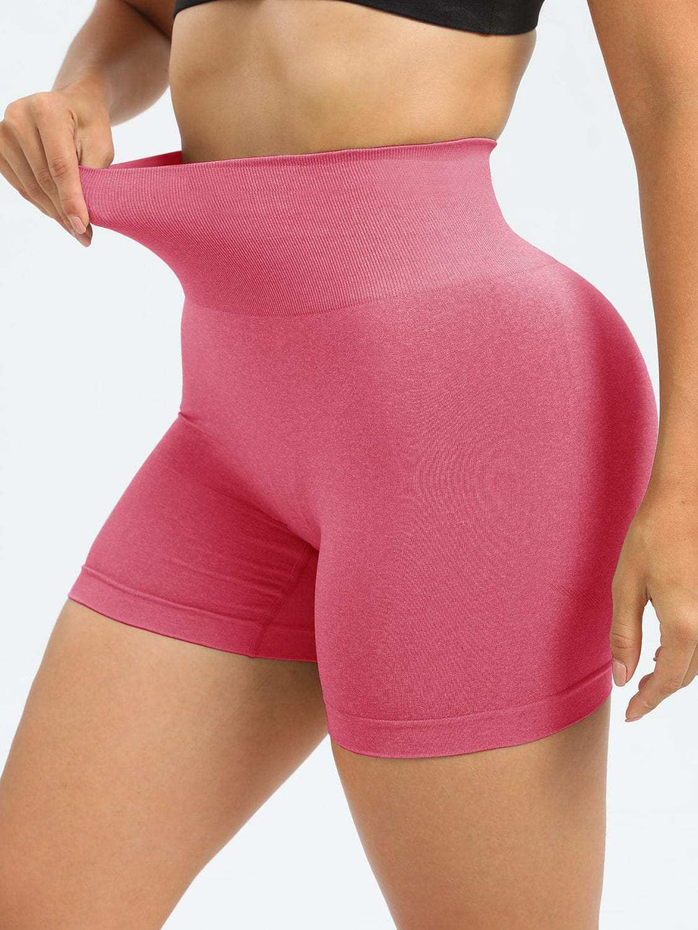 High Waist Active Shorts - Trendsi - Flyclothing LLC