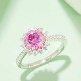 2 Carat Moissanite 925 Sterling Silver Ring - Trendsi - Flyclothing LLC