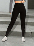 Cutout High Rise Leggings - Trendsi - Flyclothing LLC