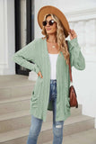 Pocketed Open Front Long Sleeve Cardigan - Trendsi - Flyclothing LLC
