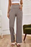 High Waist Wide Leg Pants with Pockets - Trendsi - Flyclothing LLC