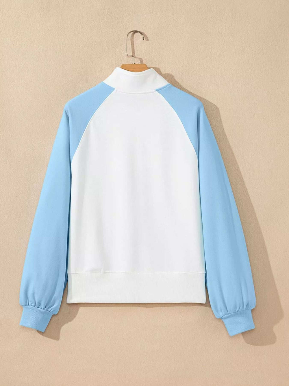 Color Block Snap Buttons Sweatshirt - Trendsi - Flyclothing LLC