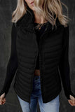 Pocketed Zip Up Vest Coat - Trendsi - Flyclothing LLC