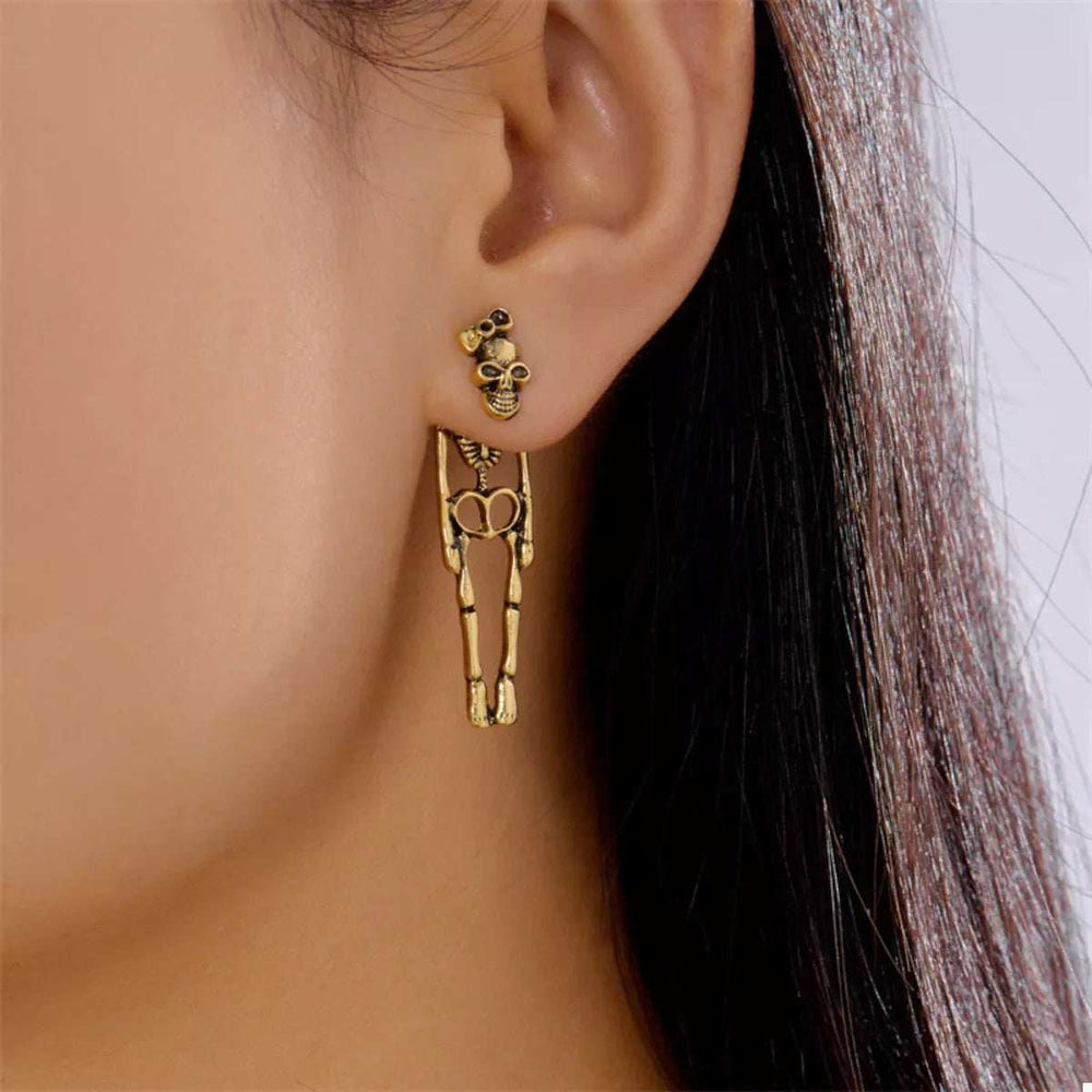 Halloween Skeleton Drop Earrings - Trendsi - Flyclothing LLC