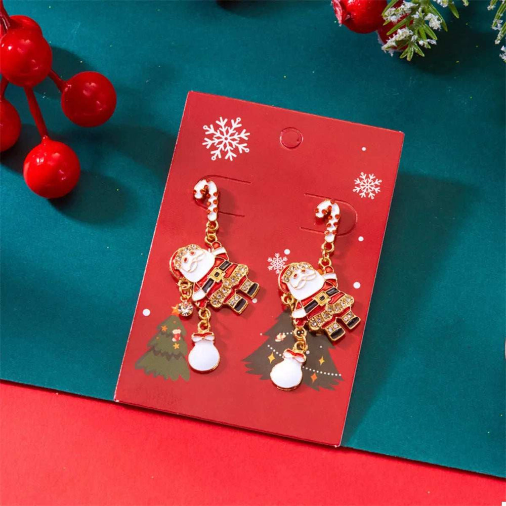 Christmas Santa Drop Earrings - Trendsi - Flyclothing LLC