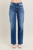 Judy Blue Full Size High Waist 90's Straight Leg Jeans Plus Size - Trendsi - Flyclothing LLC