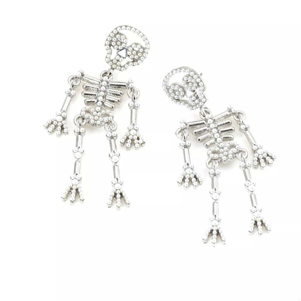 Halloween Skeleton Statement Earrings - Trendsi - Flyclothing LLC