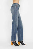 Judy Blue Full Size Tummy Control Straight Jeans - Trendsi - Flyclothing LLC