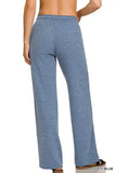 Zenana Ribbed Drawstring Lounge Pants - Trendsi - Flyclothing LLC