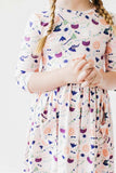 SALE Trick or Treat 3/4 Sleeve Pocket Twirl Dress - Mila & Rose ® - Flyclothing LLC