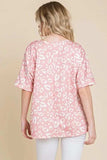 BOMBOM Loose Fit Animal Print Soft Knit Top - Trendsi - Flyclothing LLC