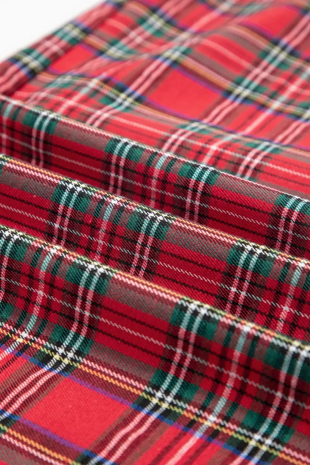 Plaid Wide-Leg Pants - Trendsi - Flyclothing LLC