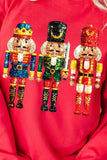 Nutcracker Round Neck Long Sleeve Sweatshirt - Trendsi - Flyclothing LLC