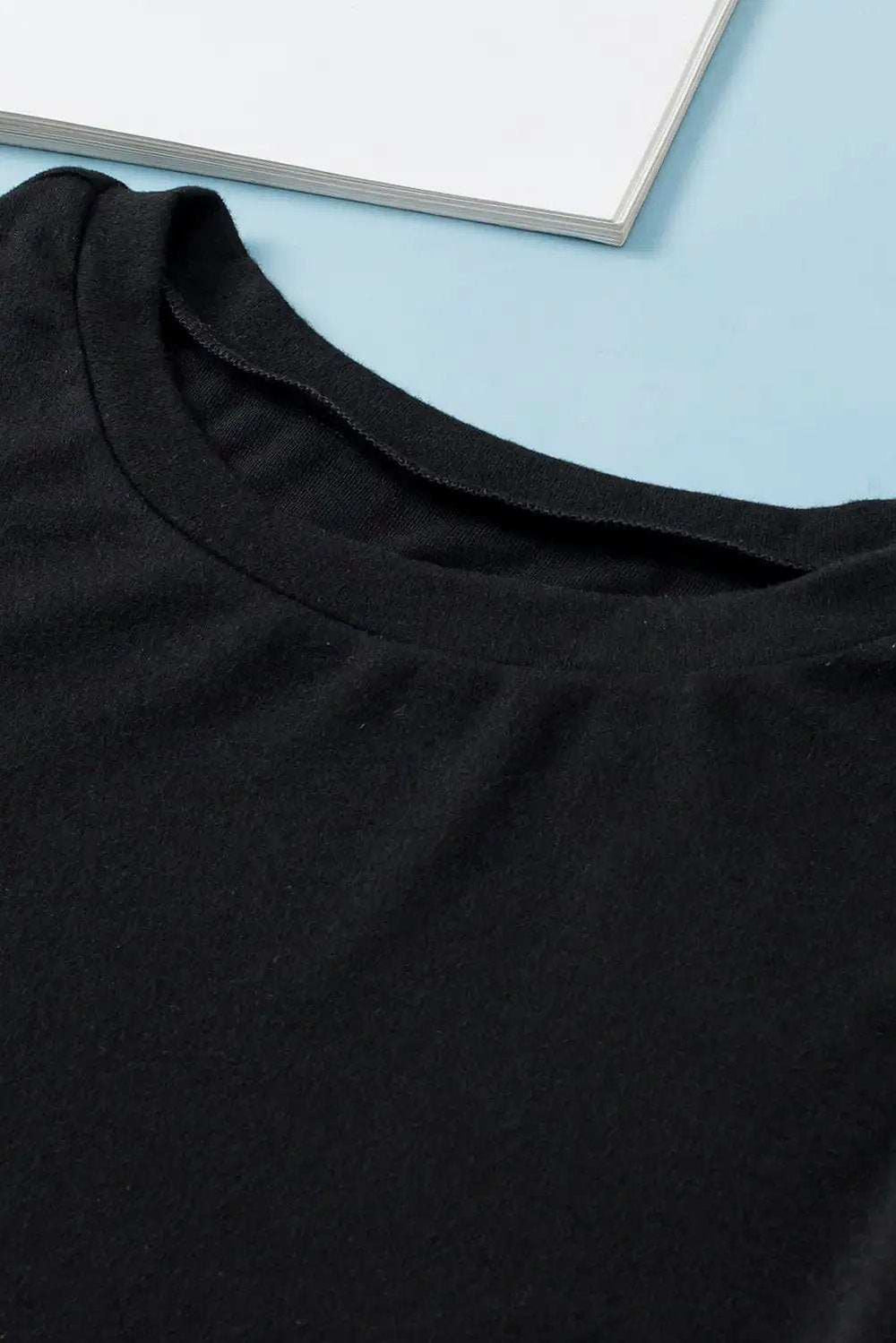 Plus Size Printed Short Sleeve Blouse - Trendsi - Flyclothing LLC