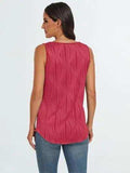 Round Neck Wide Strap Tank - Trendsi - Flyclothing LLC
