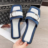Buckle Trim Open Toe Sandals - Trendsi - Flyclothing LLC