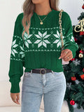 Christmas Snowflake Cable Knit Sweater - Trendsi - Flyclothing LLC