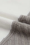 Color Block Textured Drop Shoulder Sweater - Trendsi - Flyclothing LLC