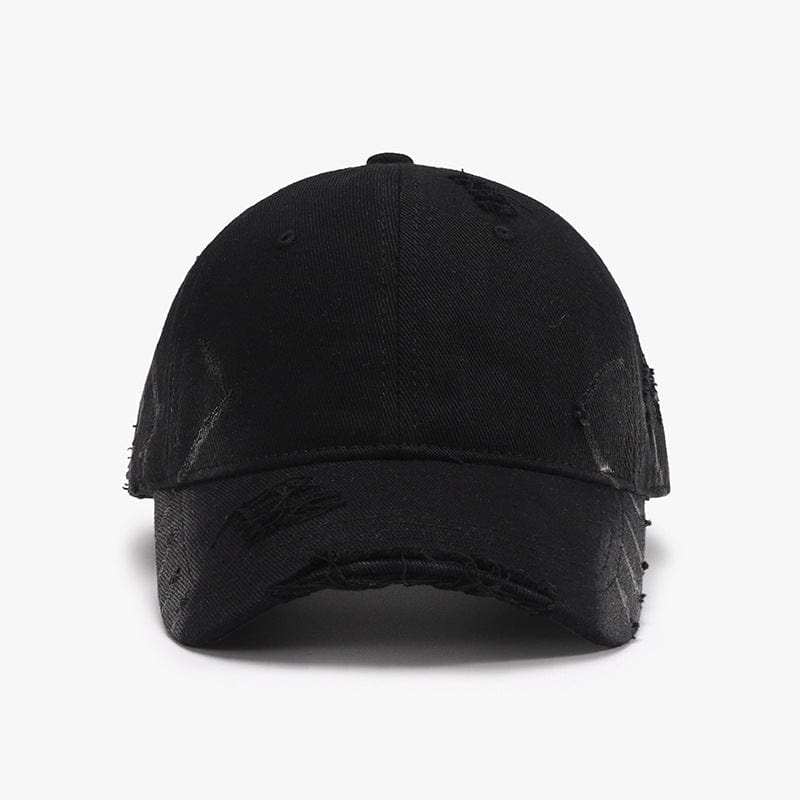 Distressed Adjustable Cotton Hat - Trendsi - Flyclothing LLC