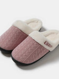 Horn Buckle Furry Texture Flat Slippers - Trendsi - Flyclothing LLC