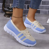 Mesh Contrast Flat Slip-Ons - Trendsi - Flyclothing LLC