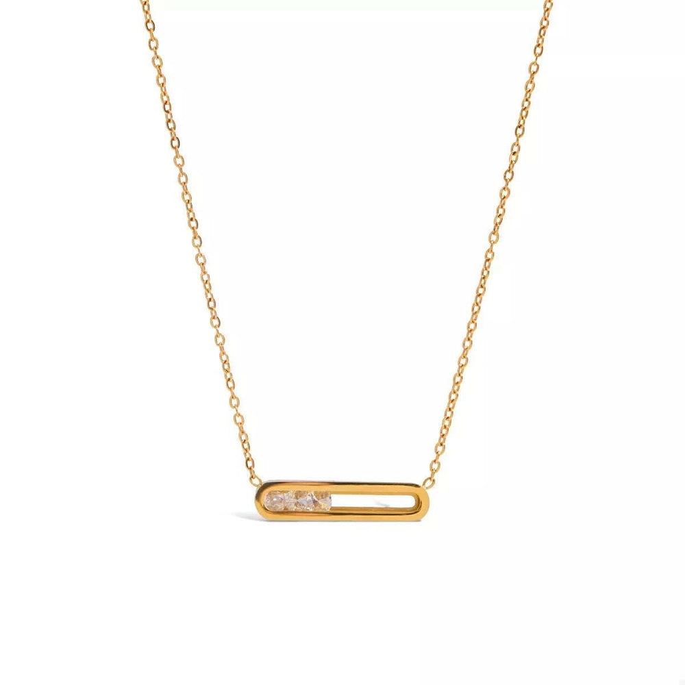 18K Gold-Plated Pendant Necklace - Trendsi - Flyclothing LLC