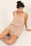 HYFVE V-Neck Sleeveless Romper with Pockets - Trendsi - Flyclothing LLC