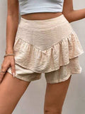 Perfee Layered High Waist Shorts - Trendsi - Flyclothing LLC